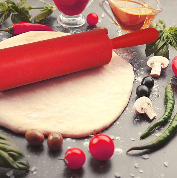 Premium Non-Stick Silicone Rolling Pin – Ergonomic Handles for Effortless Baking - Image 2