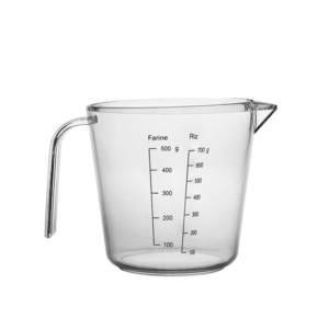1L Measuring Cup – BPA-Free ABS Plastic, Clear Graduations, Lightweight and Durable