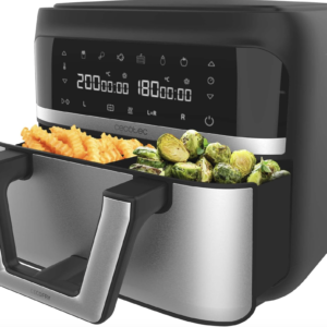 Cecotec Hot air fryer without oil - 9 liters divisible in 2 - Air Fryer Cecofry Dual 9000. 2850W