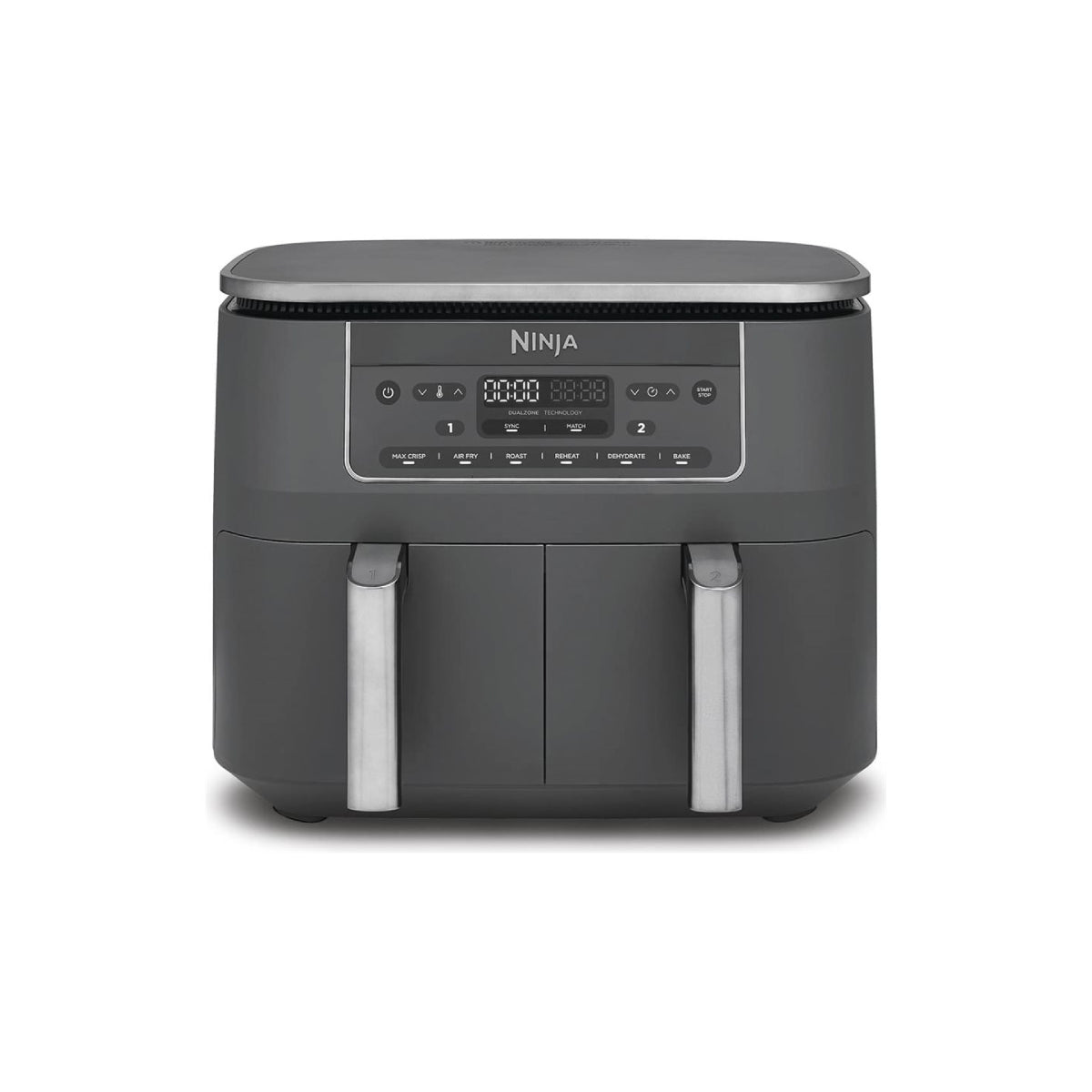 Irishkitchen | DZ300EU | Double Hot Air Fryer | 2400 W | 7.6 L | 6 Programs | Grey