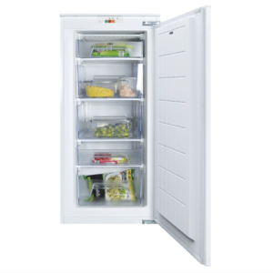 Irishkitchen 130 Litre 122cm Integrated Upright In-Column Freezer with Fixed Door Hinge