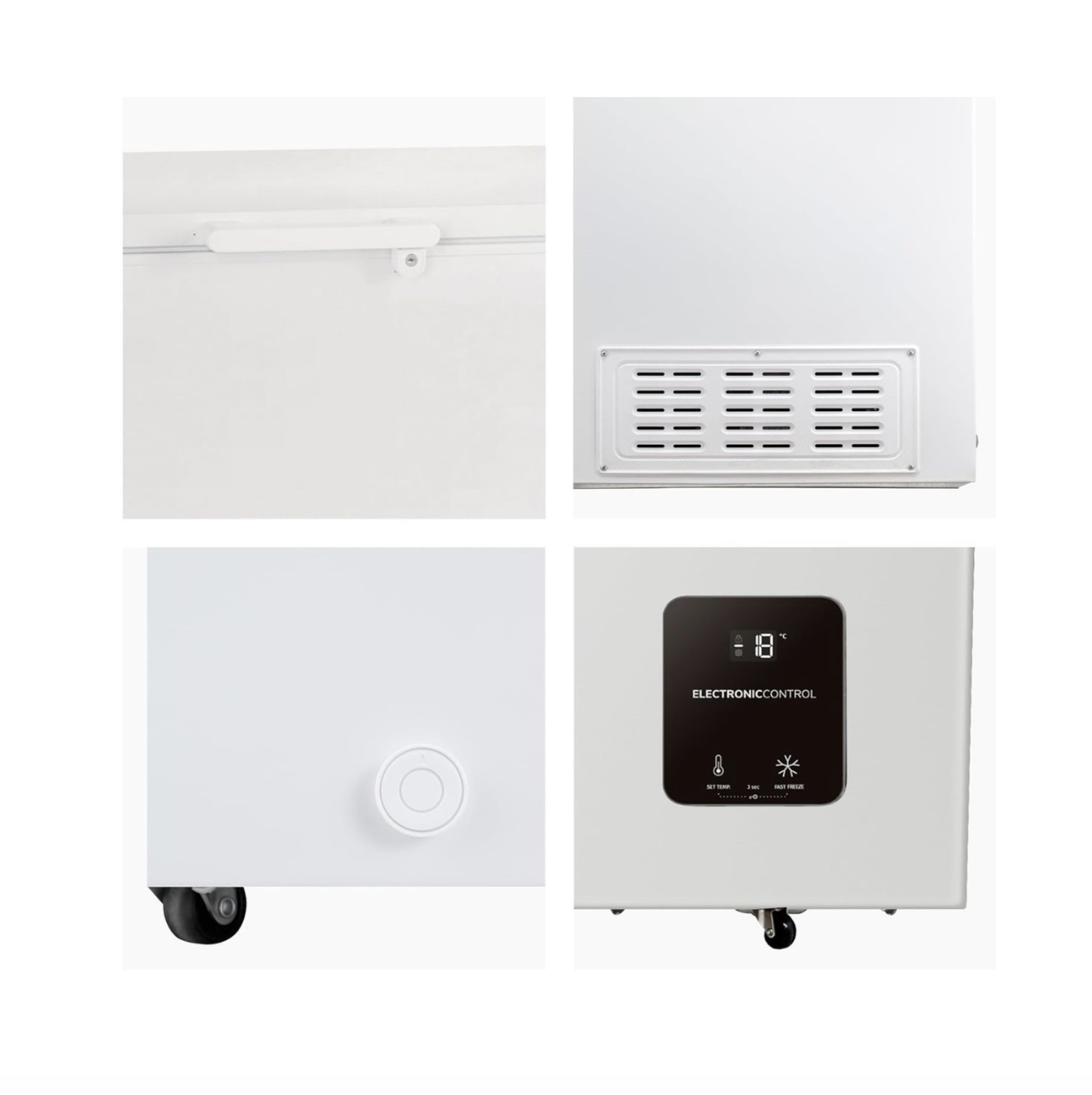 Irishkitchen 297 Litre Chest Freezer - White - Image 4