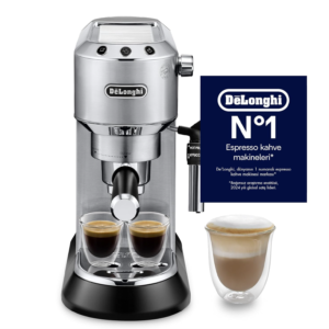 Irishkitchen Dedica Style - Manual Espresso Machine Manual Milk Frother Metal